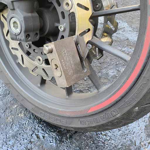 نمونه نصب شده قفل دیسک ایرانی