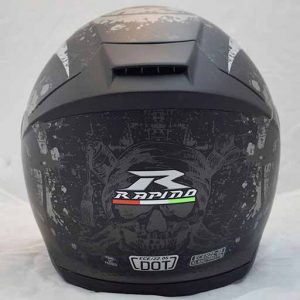 پشت کلاه کاسکت راپیدو مدل BONE-BLKMT