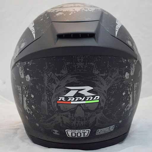 کلاه-راپیدو-مدل-استخوان (3) پشت کلاه کاسکت راپیدو مدل BONE-BLKMT