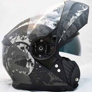 عینک کلاه کاسکت راپیدو مدل BONE-BLKMT